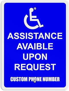 Aluminum Weatherproof Metal Sign Multiple Sizes ANSI Assistance Available Upon Request Portrait Custom Instruction Text Here Vertical Street 9x12Inches