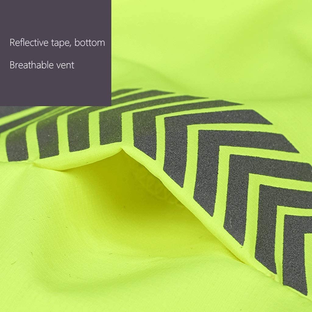 Chaleco de seguridad High Vis, Traje reflectante de protección solar, chaqueta de seguridad amarilla fluorescente, mono de tela reflectante impermeable de alta visibilidad con protección solar, chalec