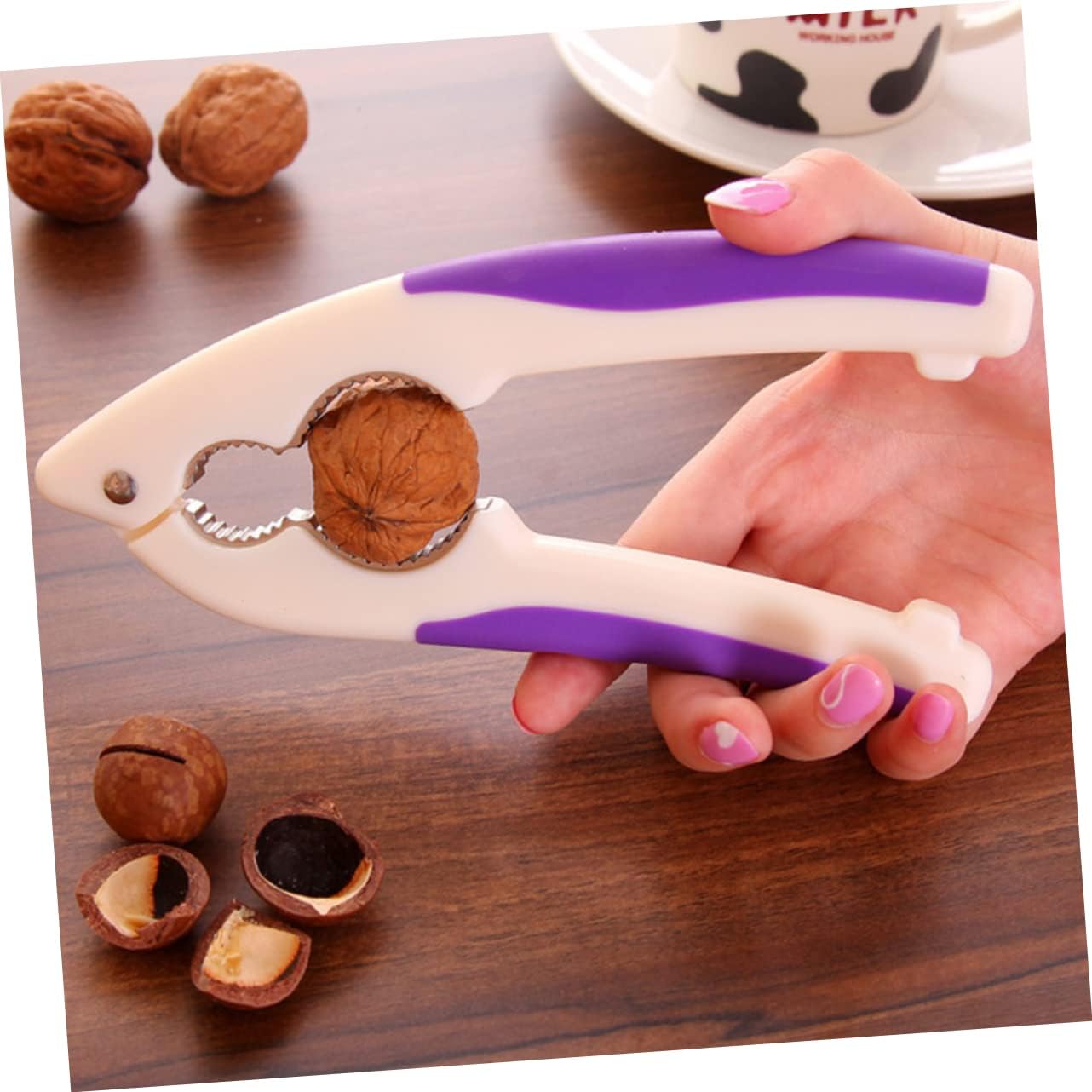 Walnut Cracker Tool for Hard Shell Nuts with Non Slip Handle