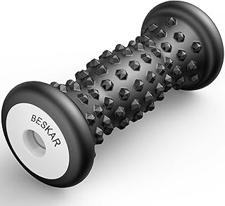 BESKAR Foot Massage Roller for Plantar Fasciitis Relief, Portable Reflexology Tool Pressure Point Massage Rollers, Deep Tissue Massages for Relieving Feet Arch Heel Pain, Myofascial Pain Syndrome