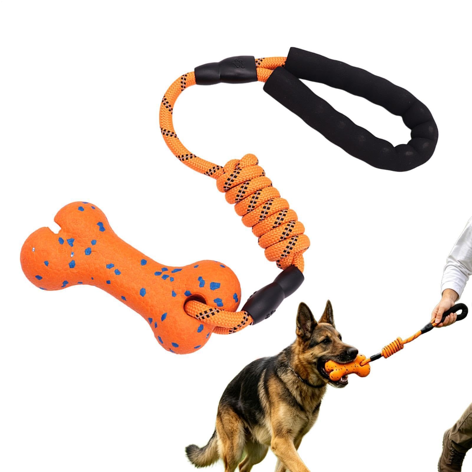 Giocattolo in corda per cani per masticatori aggressivi, forniture interattive per animali domestici per recuperare e alleviare la noia, perfetto per giochi all'aperto e allenamento per razze piccole