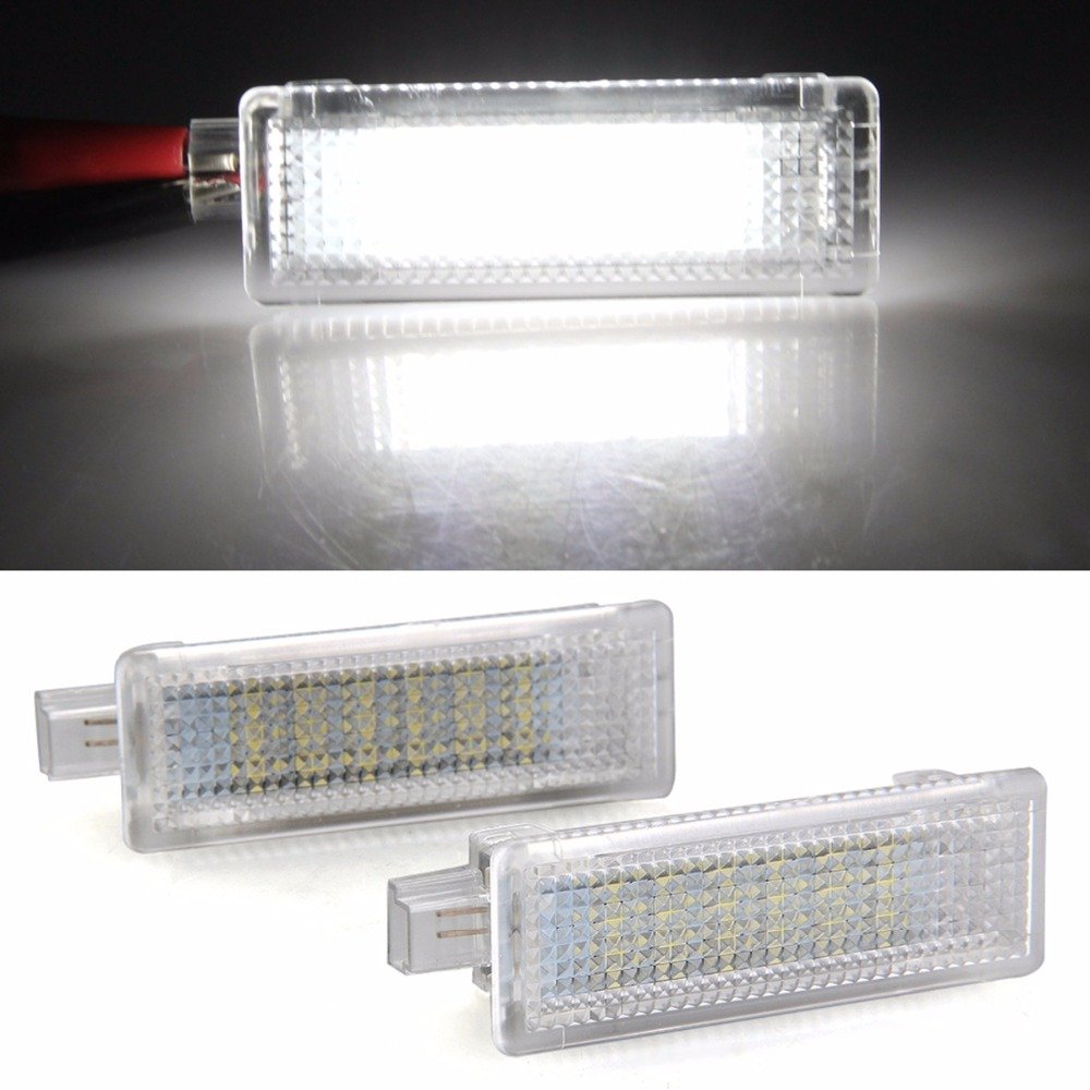 6KLED 18 LED 3528-SMD LED Step Courtesy Lamp Puddle Side Door Lamps fits BMW 1/3/5/6/7/X/Z Series Mini Series (Pair)