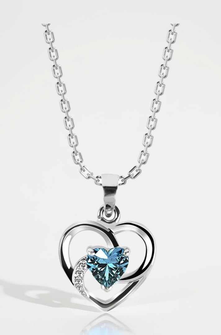 925 Sterling Silver Heart Pendant Necklace | with or Without Chain & Bracelet | Gift for Women and Girls