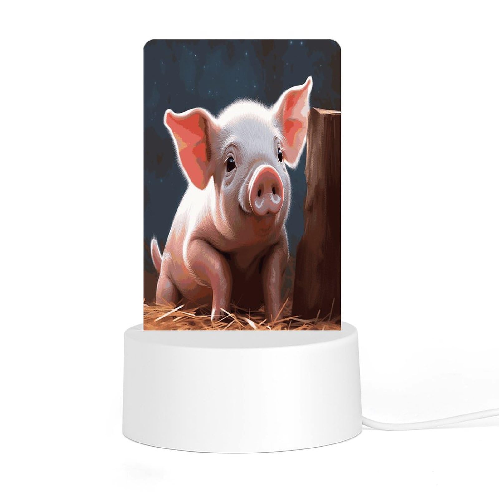 Adfgyerh Style Smiling (19) Night Light Acrylic Material Easy Installation, Home Decor Usb Interface Power Supply, Lamp For Restaurant Bar Cafe Room Decor
