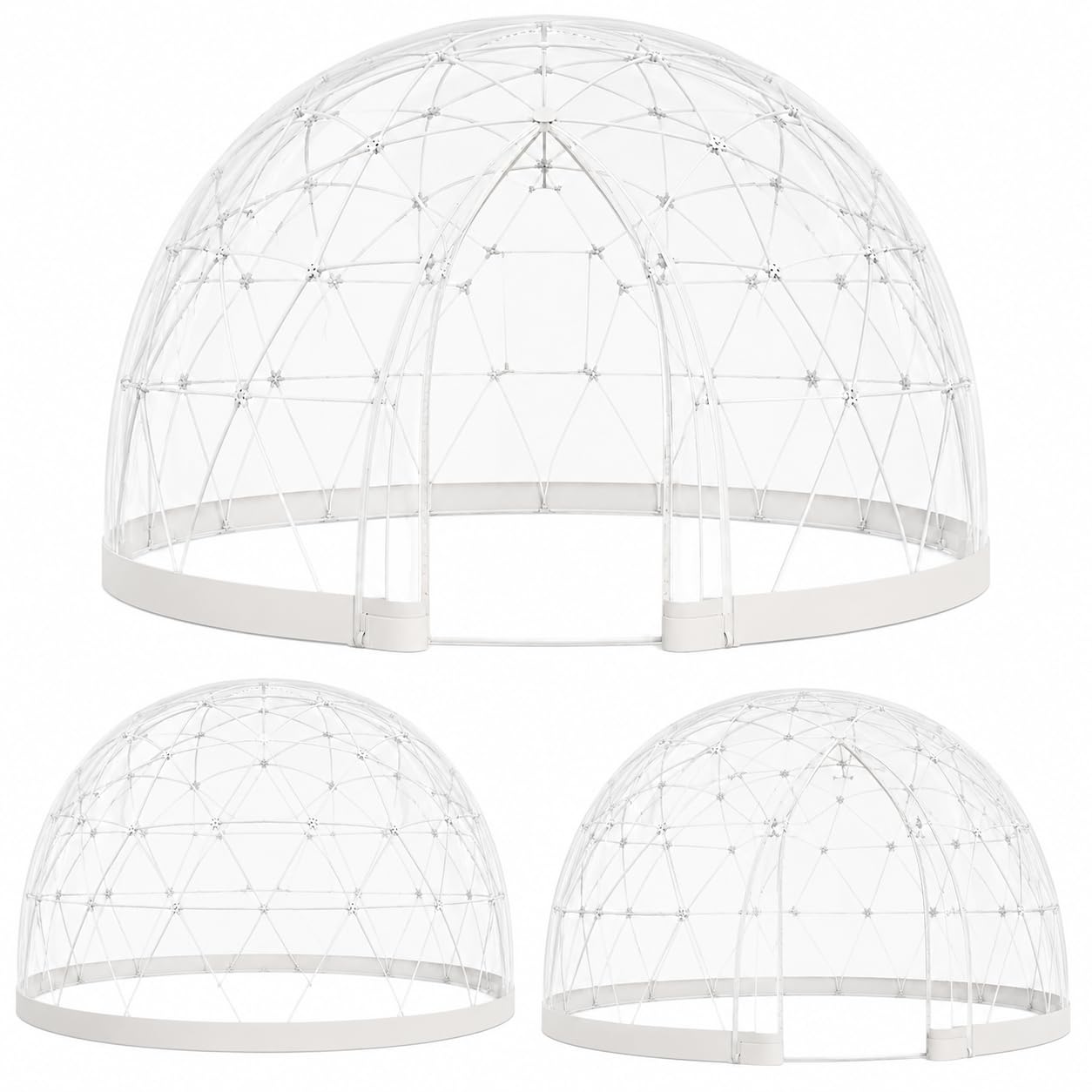 Bubble Dome Gewächshaus 12FT mit Stabiler Geodätischer Form