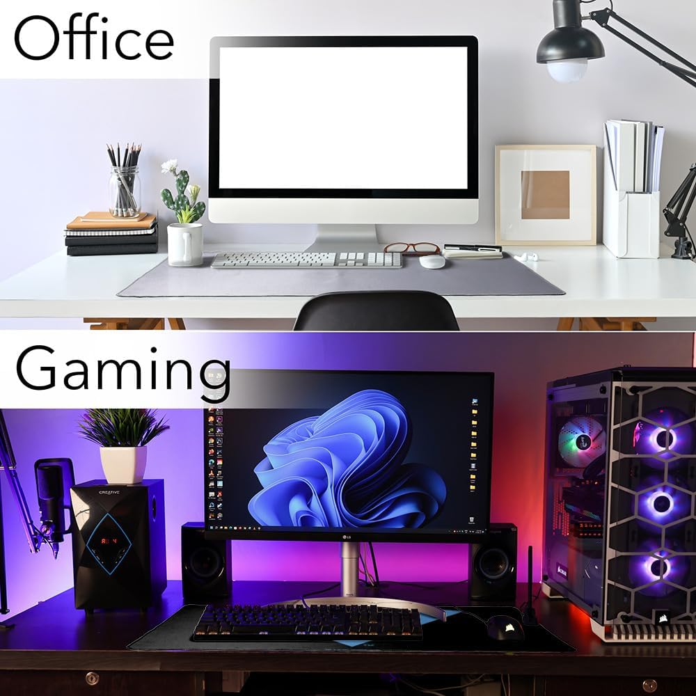 Batman Nightwing Logo Large Gaming Mouse Pad Desk Mat with Stitched Edges, Non-Slip Base for Gamer, Home and Office, 31.5 x 15.7