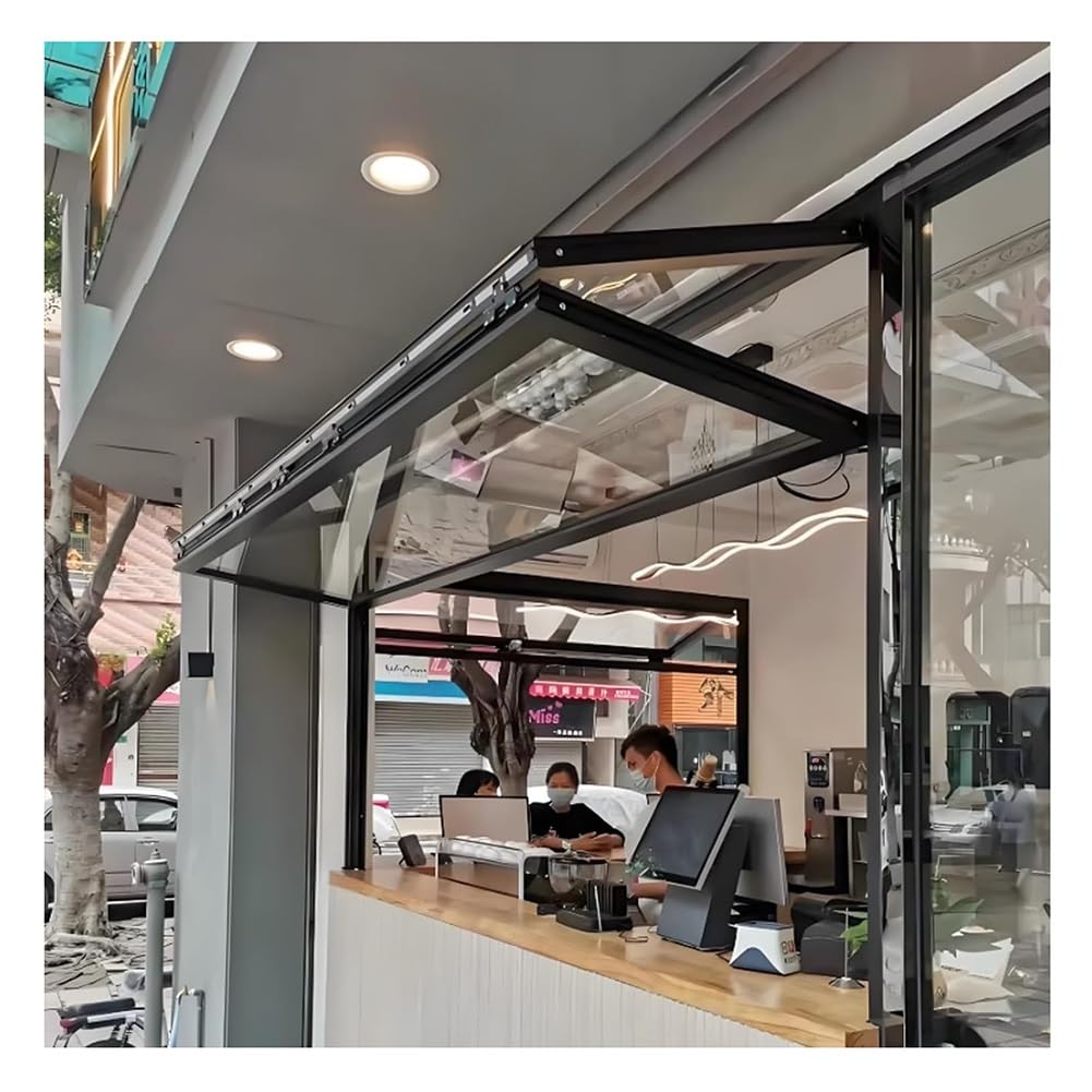Ventana de Servicio Plegable para Food Trucks, de fácil instalación y Personalizable para cobertizos, Bares, cocinas y viviendas.
