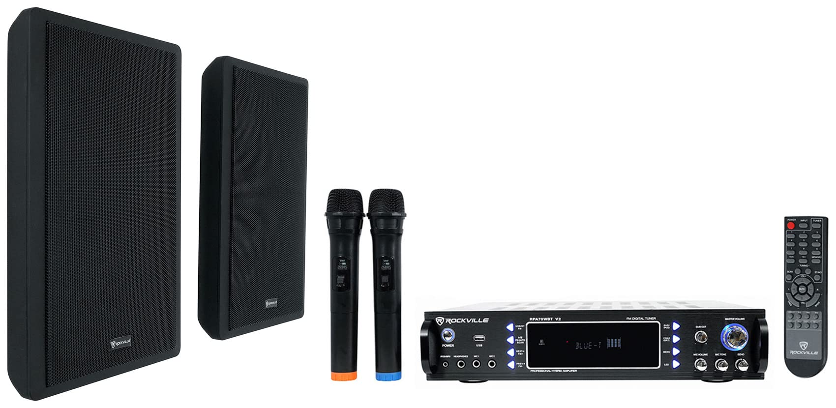 Amazon.com: Rockville RPA70WBT V2 Bundle: 1000-Watt USB Bluetooth