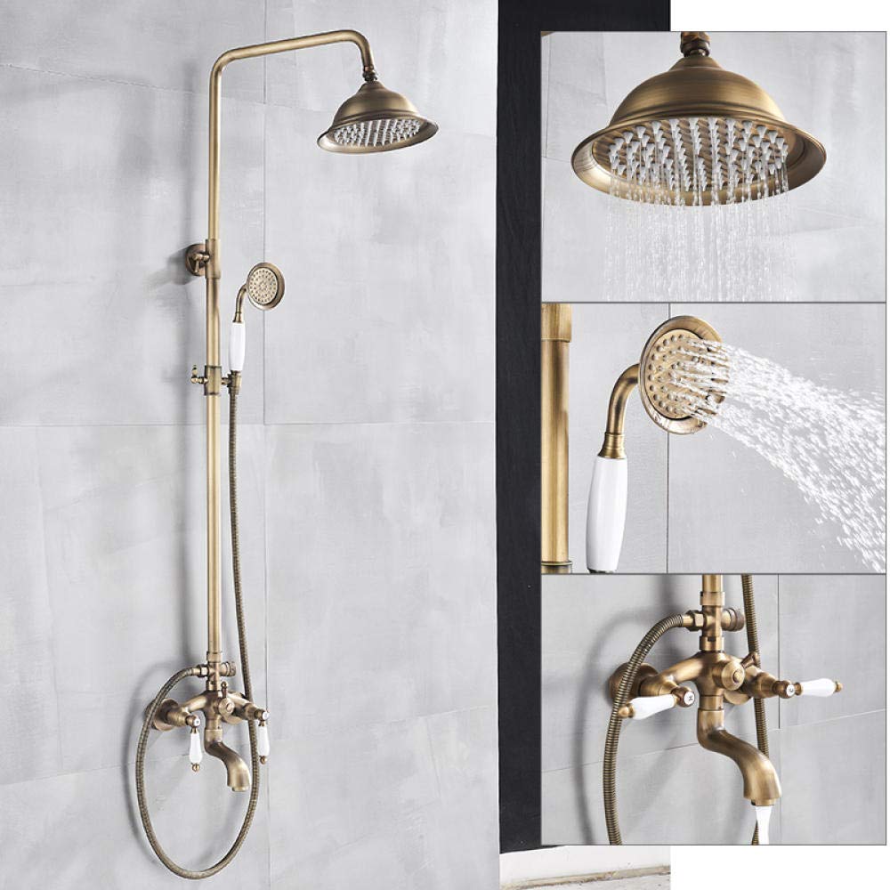 Douche de pluie murale en inox 304 et robinetterie haut de gamme pour douche italienne