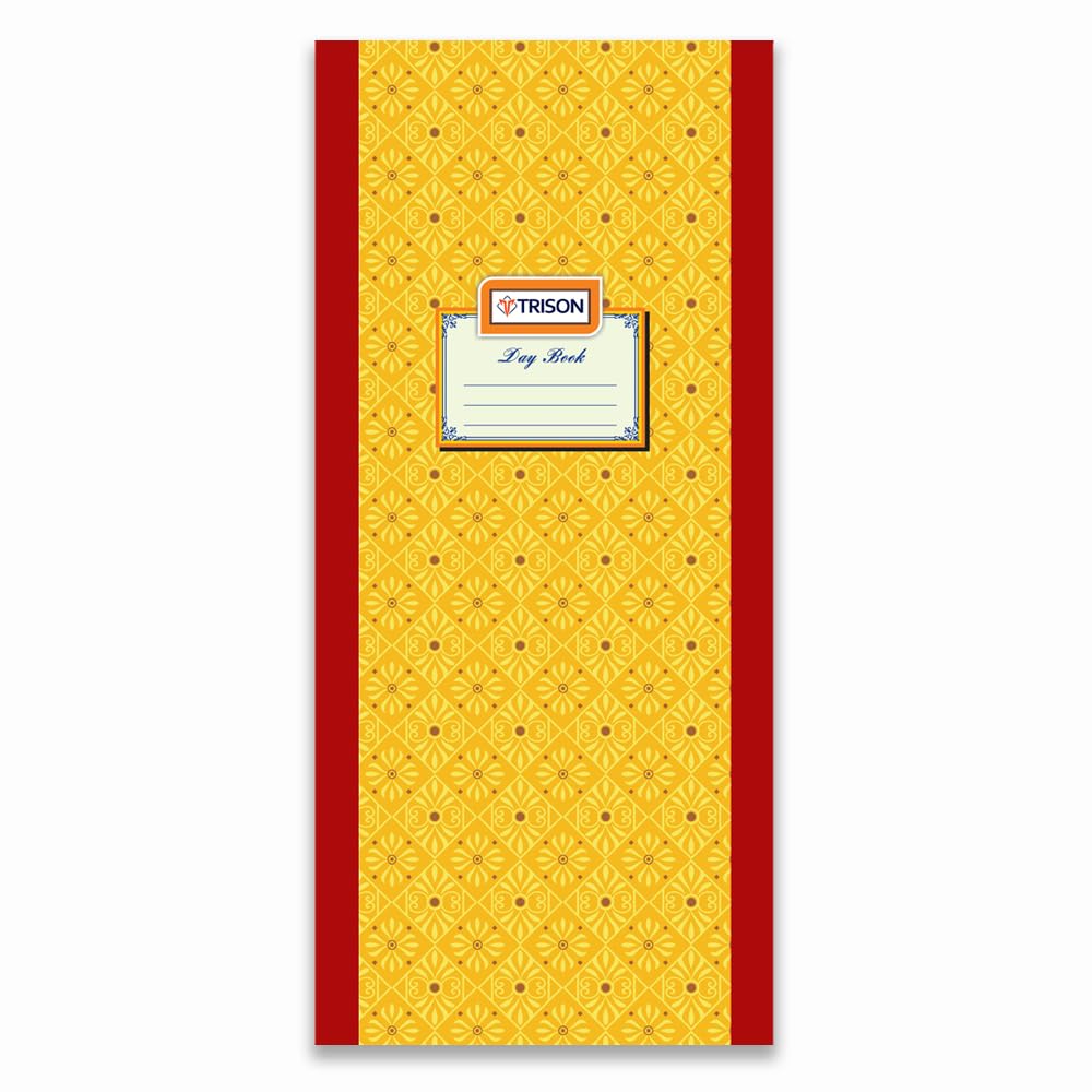 Trison Registro giornaliero, 168 pagine, copertina rigida, 34 x 14 cm, Quire 3, confezione da 1