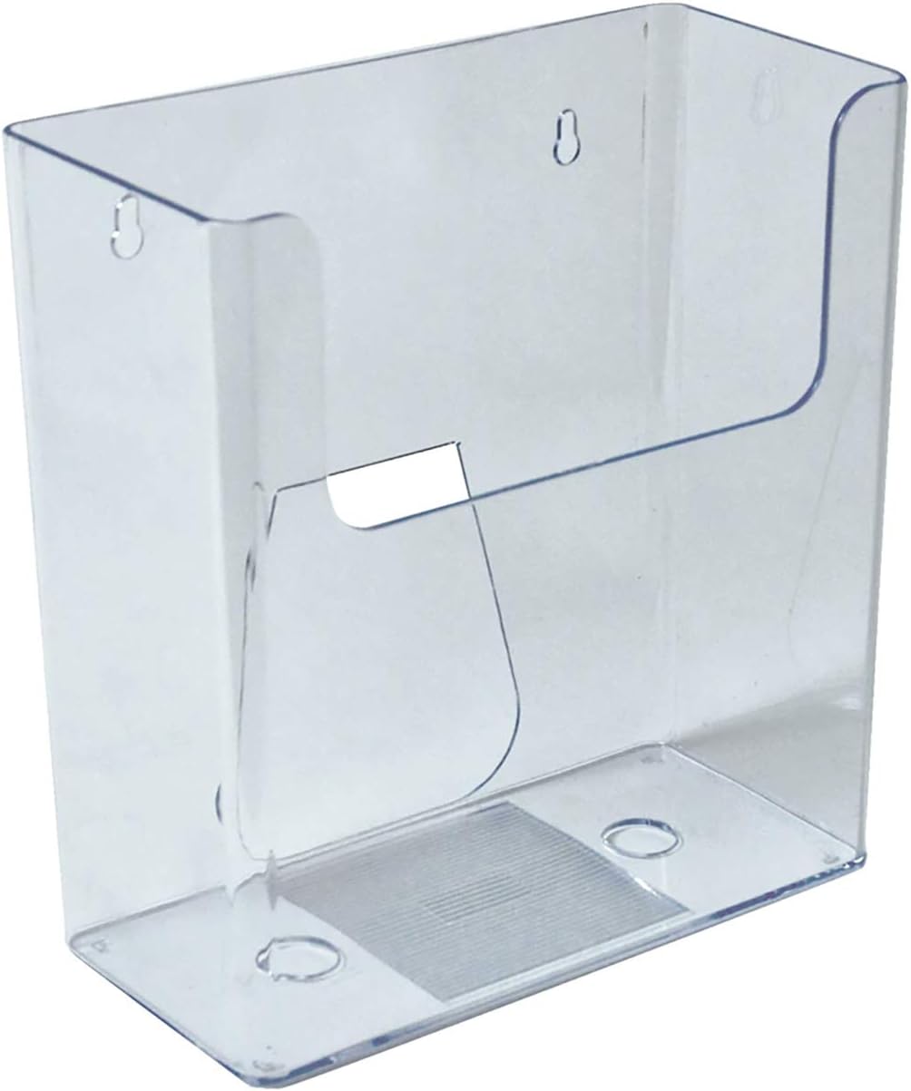 Azar Displays 252415 Desktop Or Wall Mount Deep File Folder Wall File , 8.875" W X 4.375" D X 9.5" H, 4-Pack