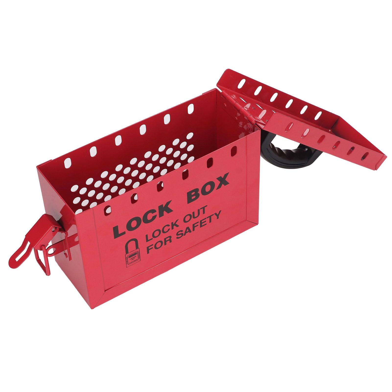 Respicefinem Lockout Tagout Box 27. 0×22. 0×10. 0 Lockout Tagout Box Portable 13 Guage Lockout Tagout Group Lock Box For Osha Compliance Group Large Capacit
