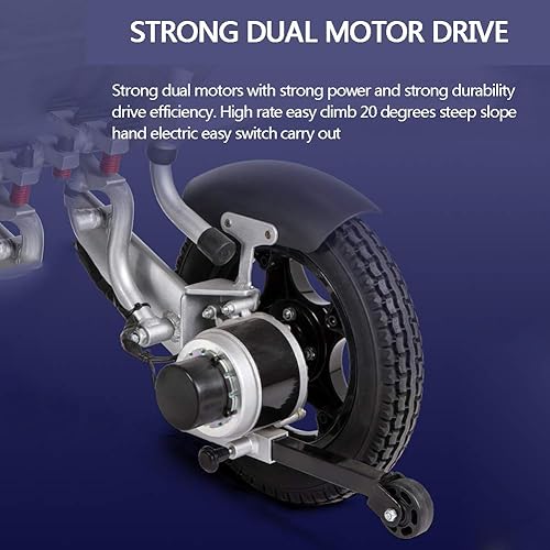 Miniatura 4 de Silla de ruedas eléctrica plegable y ligera, de aleación de aluminio, automática, multifunción, para personas mayores discapacitadas