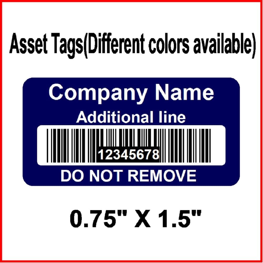 Barcode Labels - Custom Asset Tags (1000)