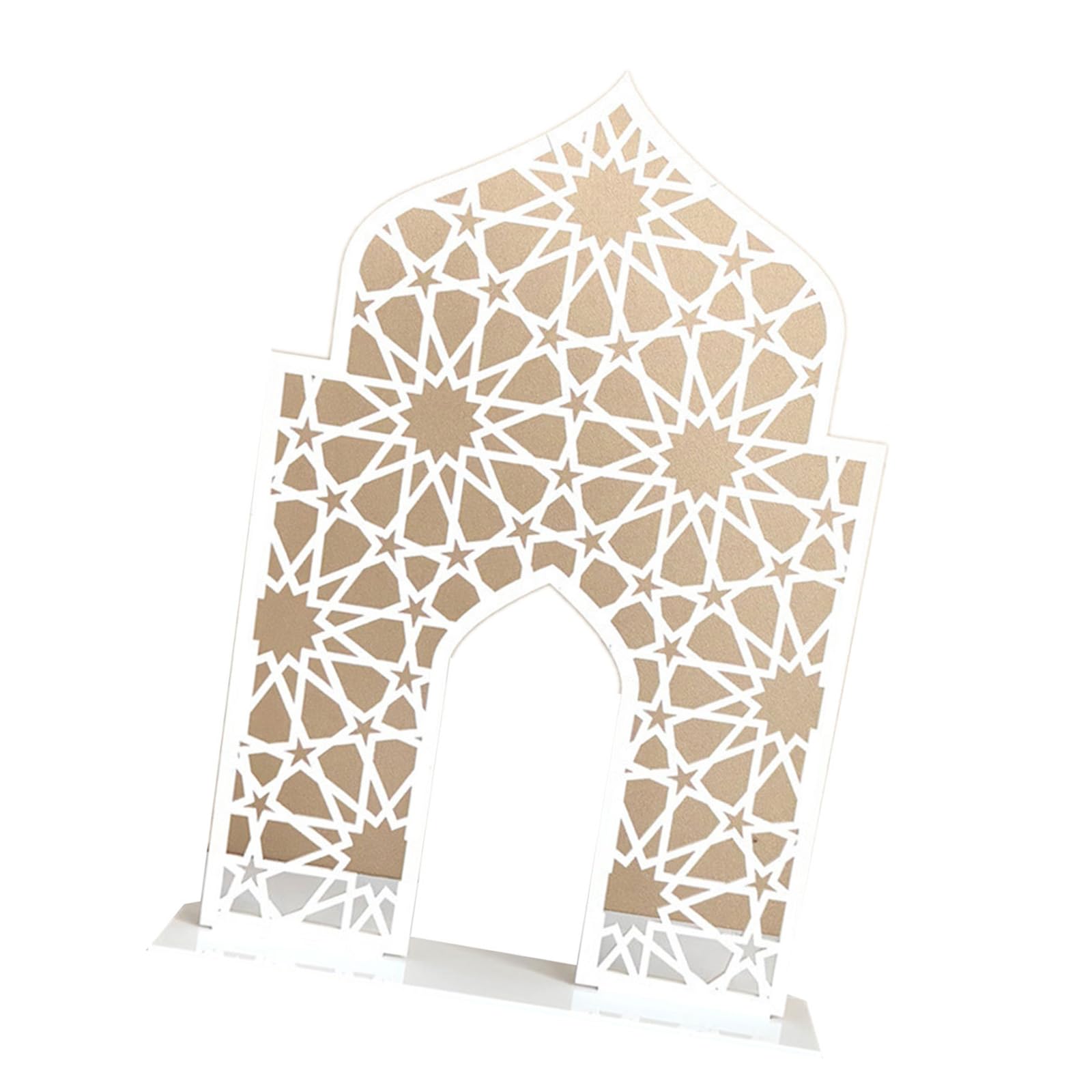 Jazuaiao Tabletop Decors for Eid Celebrations Festive Display for Eid Decorative Stand Cultural Activity Ornament