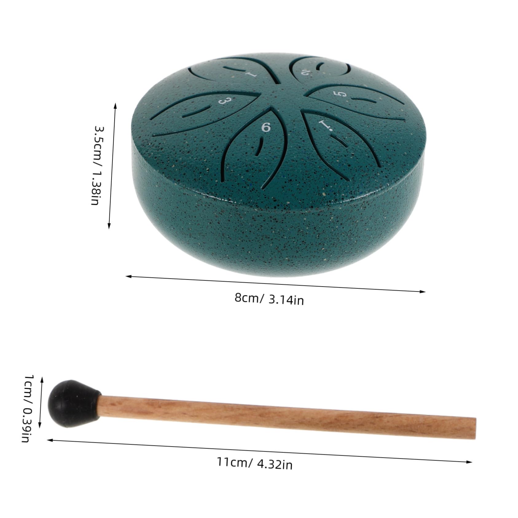 Toddmomy Drum Tongue Drum Note for Mini Hand Pan Instrument for Outdoor Meditation and Yoga Garden Use