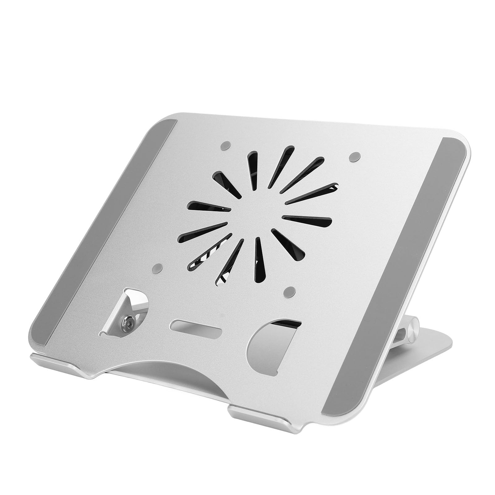 Supporto per Dispositivo di Raffreddamento per Laptop da 17 Pollici con Ventola USB per Raffreddamento Portatile - Design Elevabile e Pieghevole in Lega di Alluminio