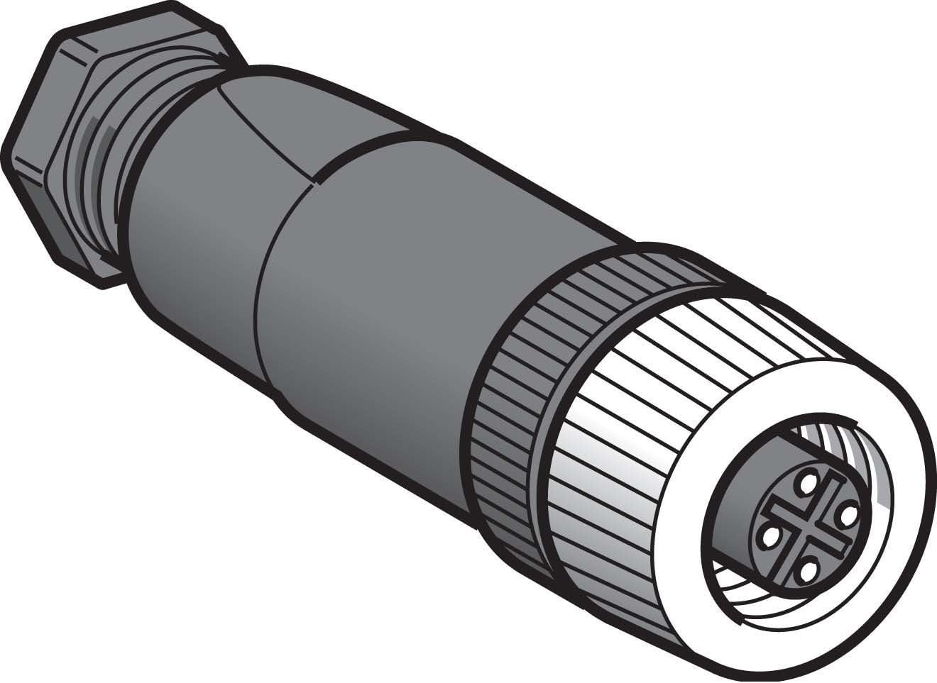 CONNECTOR FEMALE M12