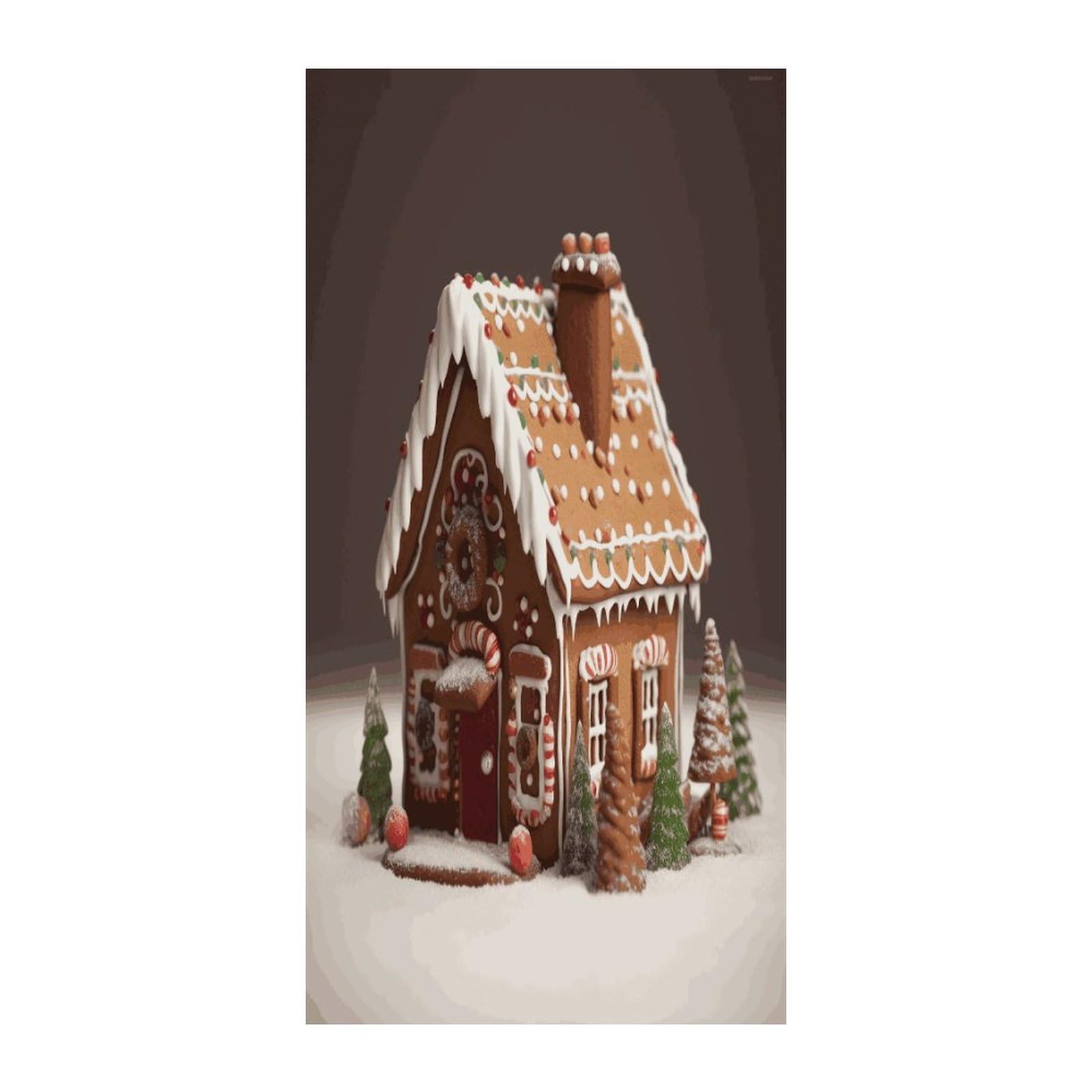Fekiloot Style Gingerbread House Door Curtain Room Divider Curtains
