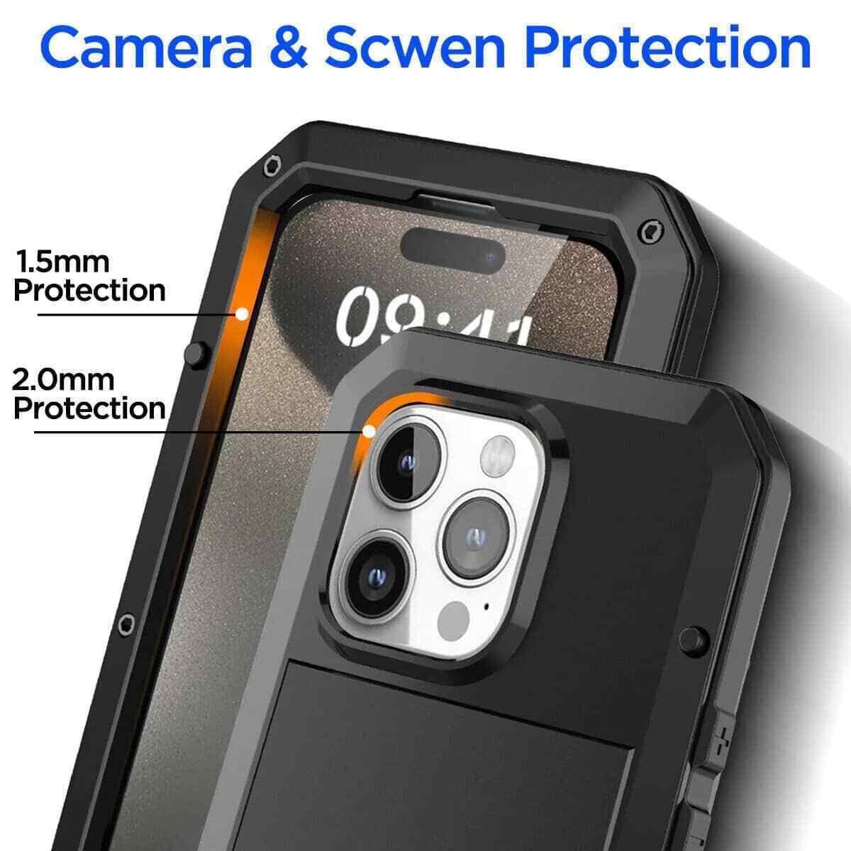 Generic Pour iPhone 14 Pro (couleur : vert) coque complète en silicone rigide antichoc de qualité supérieure