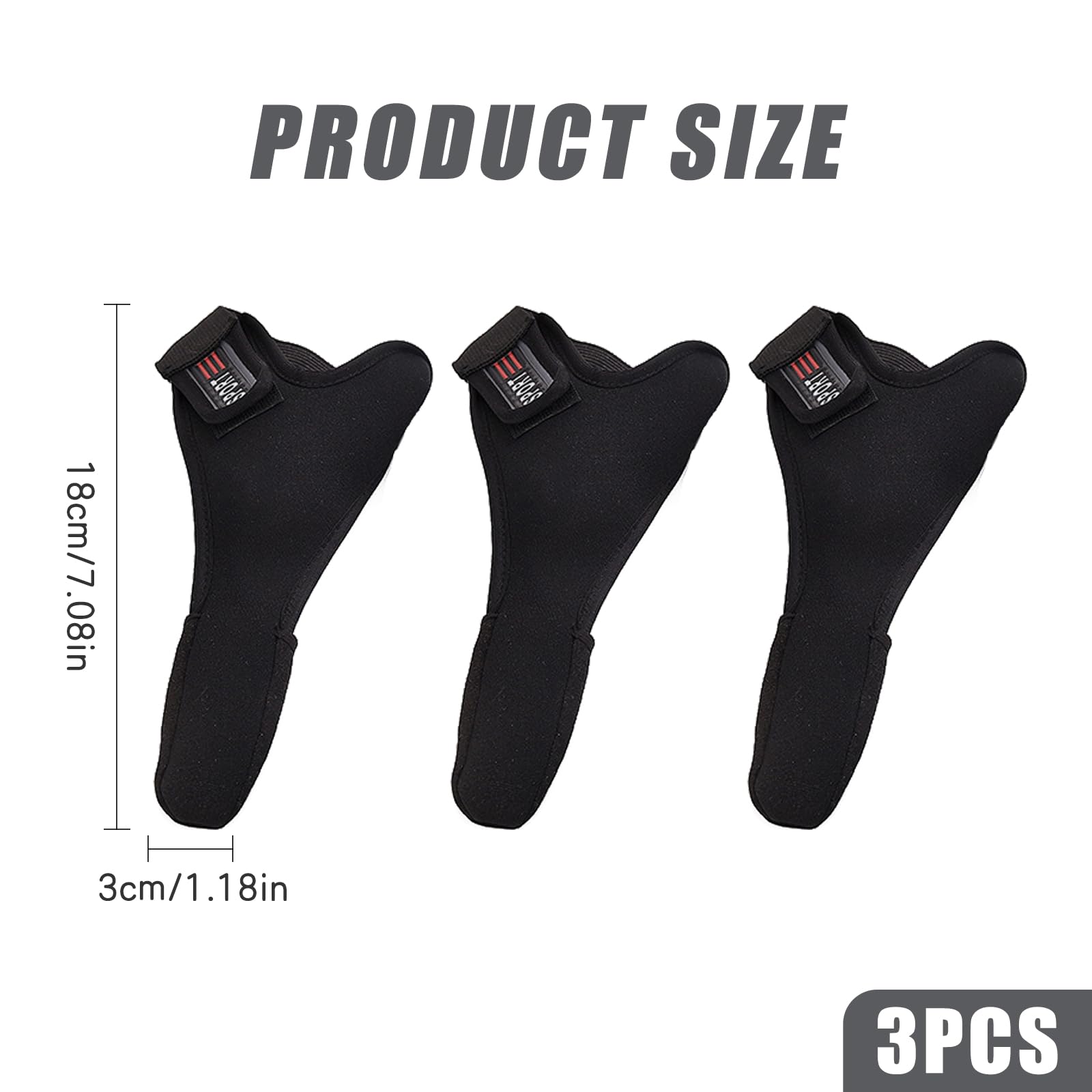 Guante de Dedo de Pesca,3Pcs Protector de Dedo Indice Ajustable Guantes de Pesca de un Solo Ded Antideslizante Guantes de Pesca Elásticos de Pesca Guante Solo Dedo para Pesca al Aire Libre