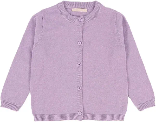 Ncycullo Baby Girls Cotton Cardigans Long Sleeve Crewneck Cardigan Sweater Little Girl Button Sweaters Uniform