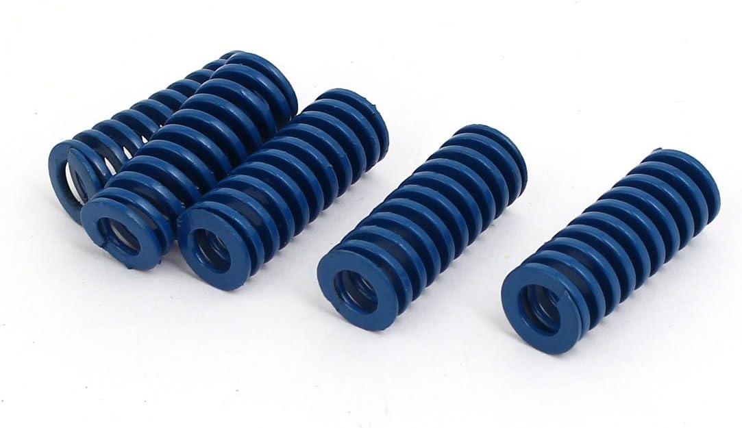 Aexit 12mm ( Parts) Outer Dia 30mm Length Light Load Compression Die Springs (37ry437qf308) Blue 5pcs
