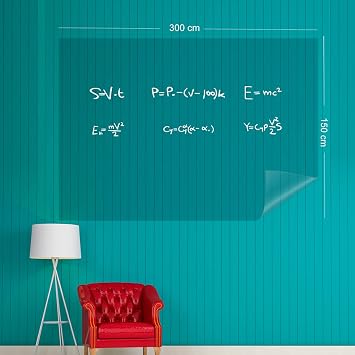 Akıllı Kağıt - 150x300 Cm Şeffaf, 1 Alana-1 Bedava Yazı Tahtası