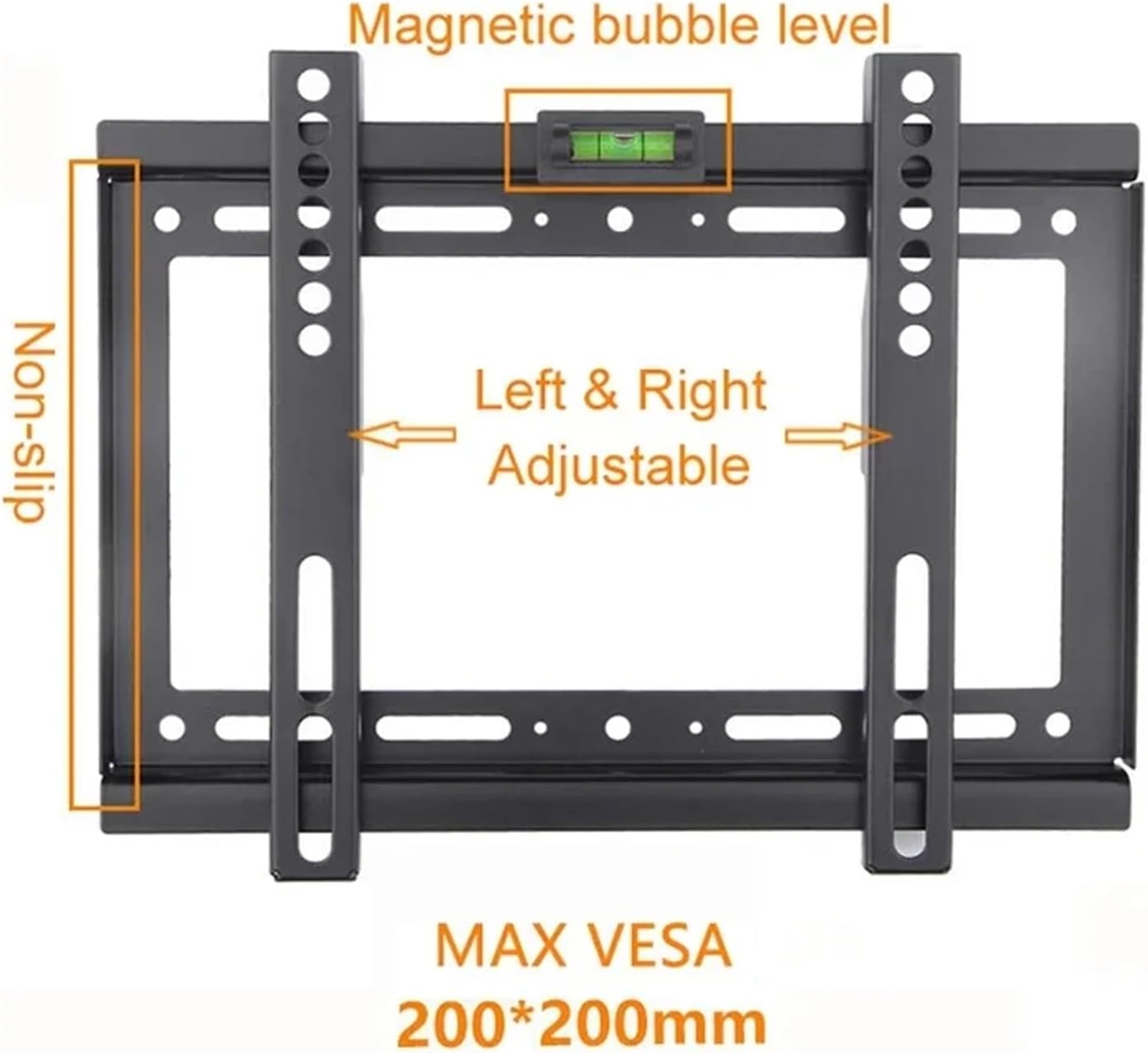 TV Mount Stand Universal Fixed TV Wall Mount Bracket Fixed Flat Panel TV Stand Holder Frame for 14-32 Inch TV Monitor for Plasma/Curved TV