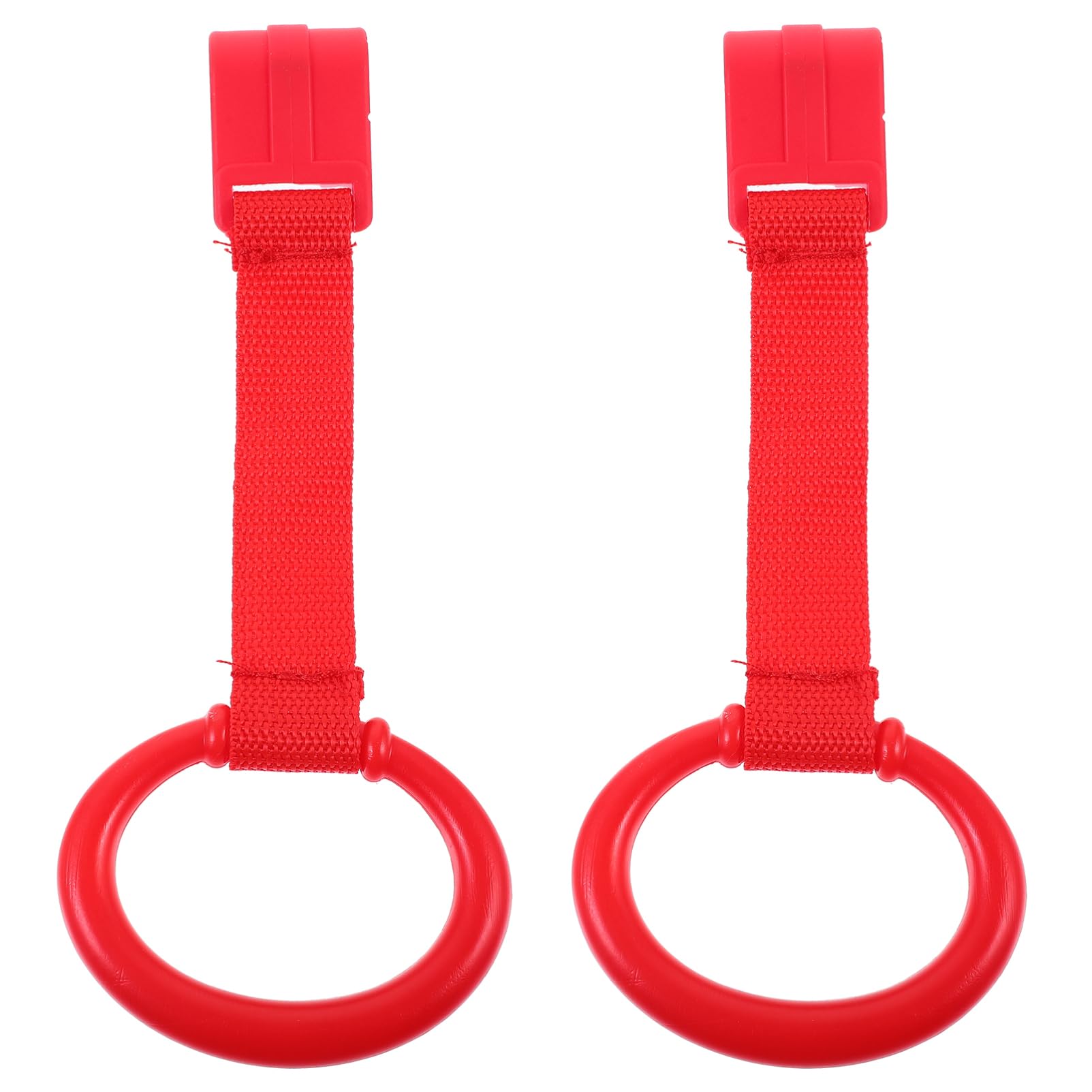 KOMBIUDA Walking Assistant 2pcs Baby Bed Hand Rings Crib Hanging Pull Rings for Infants Nursery Safety Stand Rings