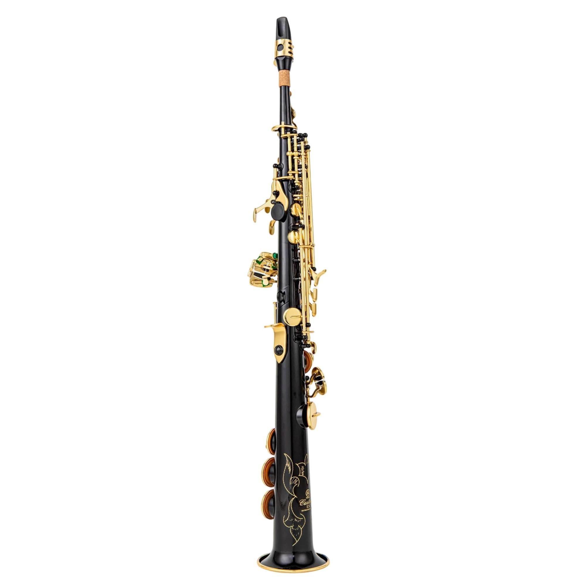 Saxofón Soprano Sib Negro Níquel Oro