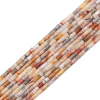 Vista 20 de Cuentas de tubo de turquesa africana natural Cilindro 2x4mm 38cm/hebra Cuentas de piedra para hacer joyas