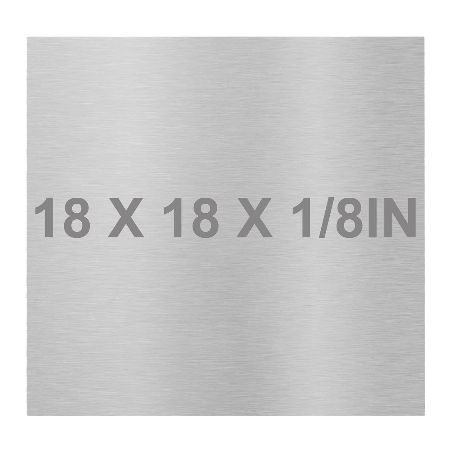 6061 T651 Aluminum Sheet Metal 18 x 18 x 1/8 (0.125”) Inch Flat Plain Aluminum Plate Covered with Protective Film, Heat Treatable Rectangle 3MM Aluminum Metal Plate for Crafting, Industrial