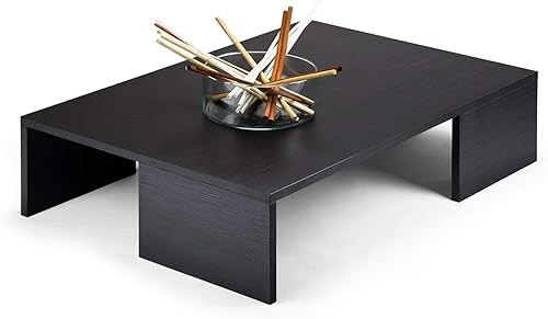Mobili Fiver, Mesa de centro Rachele, Ashwood Black, Made in Italy disponible en Yaxa El Salvador