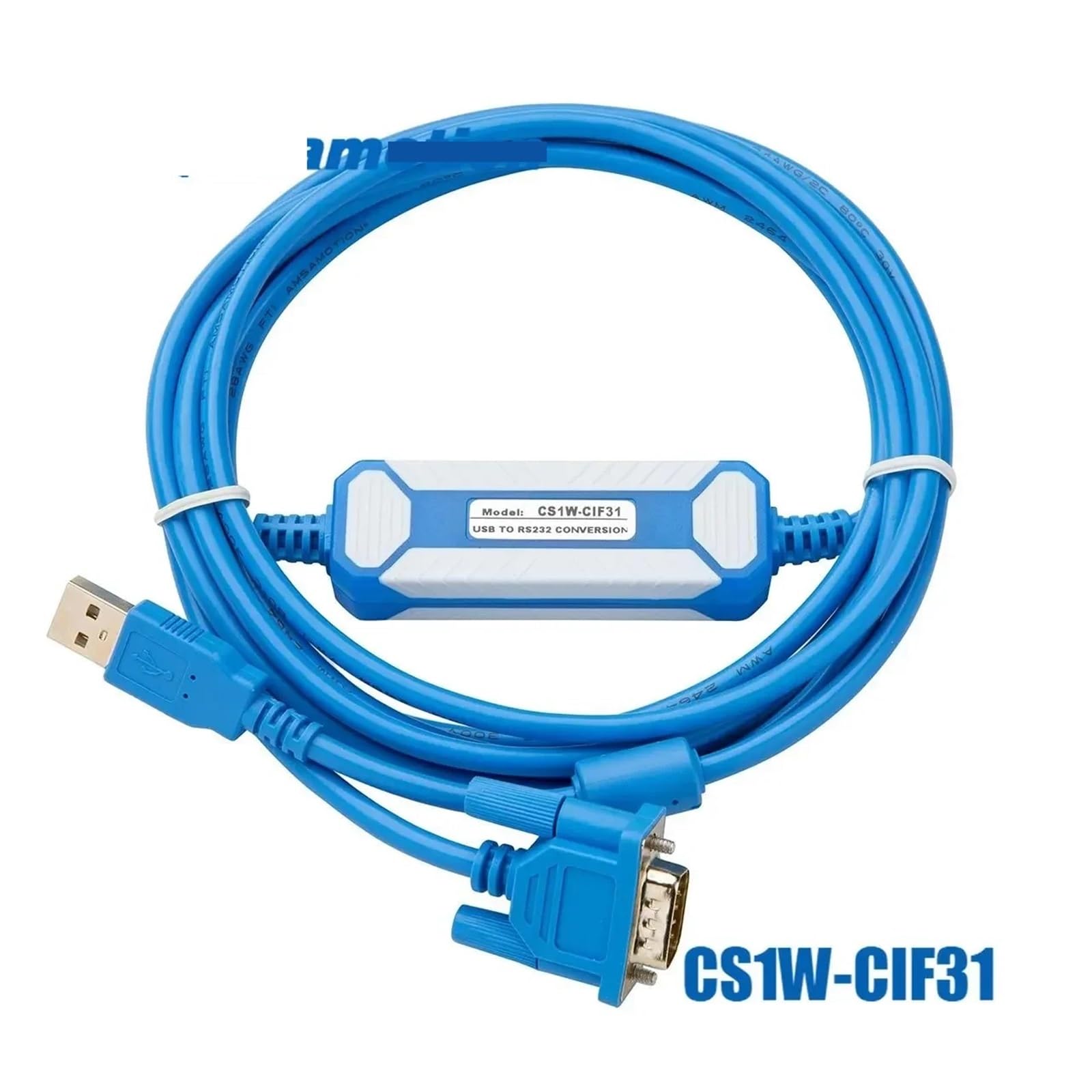 câble de programmation Câble série de commutateur USB CS1W-CIF31 Port d'interface plaqué or RS232 Industrie avec assurance USB-CIF31(Black FTDI-Isolation Type)