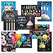 Bright Blackboard Birthday Greeting Card Value Pack - Set of 18 (9 Designs), Large 5 x 7 inches, Envelopes Included, by Current