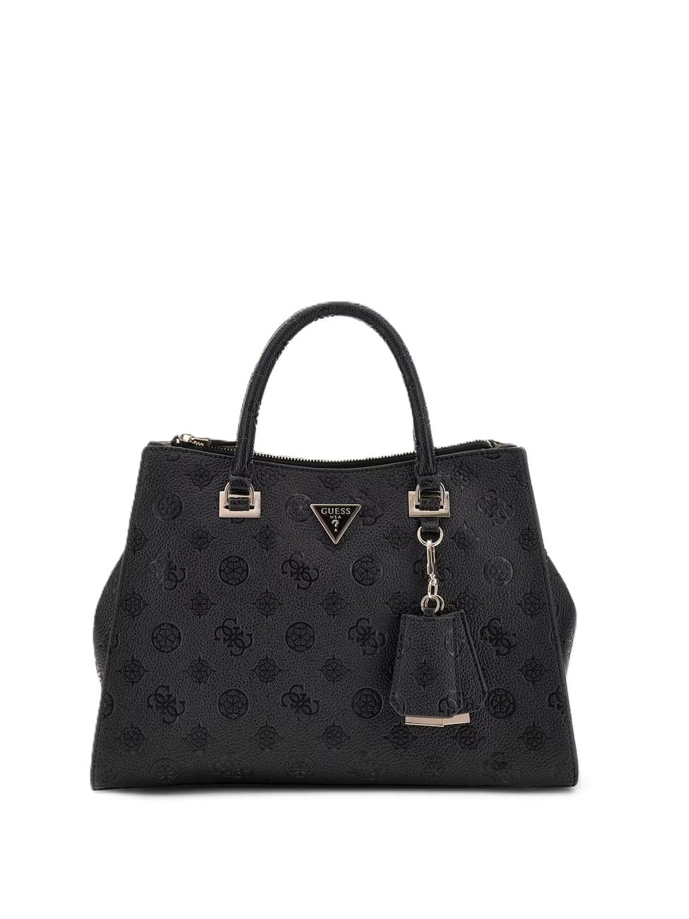 GUESS bolso bandolera Cresidia II Society Satchel Black Logo negro