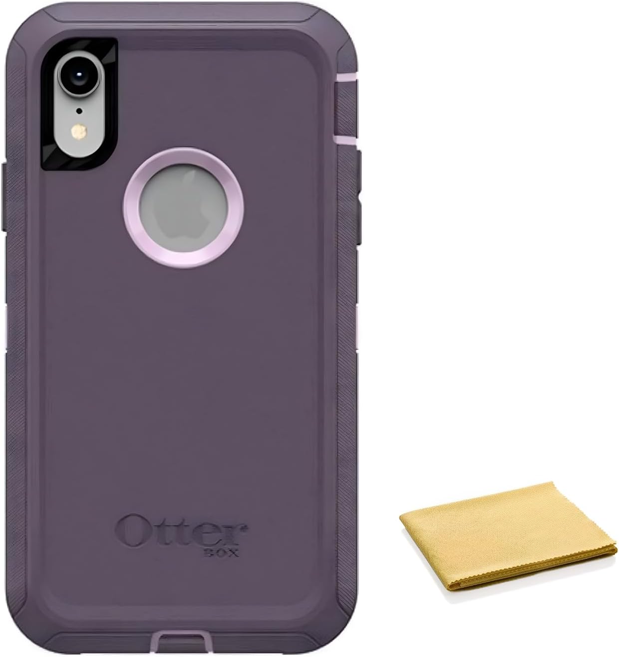 OtterBox Defender Series Case for iPhone Xr with Cleaning Cloth - Case Only - Non-Retail Packaging - Purple Nebula