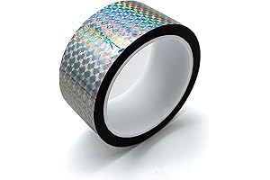 Holographic Scare Tape: Reflective, Shimmering, Critter-Repellent tape for Crafts and Pest Control