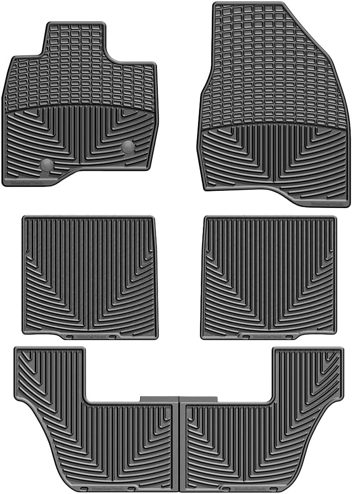 WeatherTech All-Weather Floor Mats for Ford Explorer Full Set (W344-W231-W232), Black