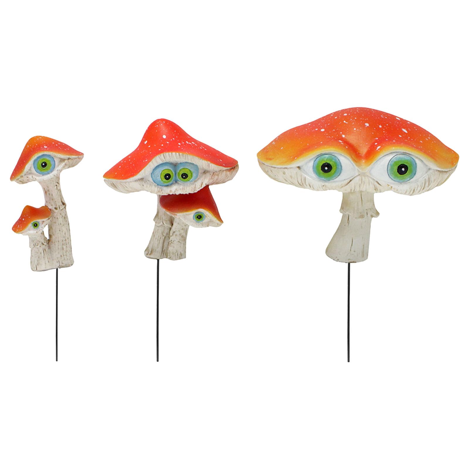 Limtula Mushroom Fairy Resin Garden Stake Lawns Garden Landscape Decoration Waterproof Sign Decorative Resin Mushroom Stakes
