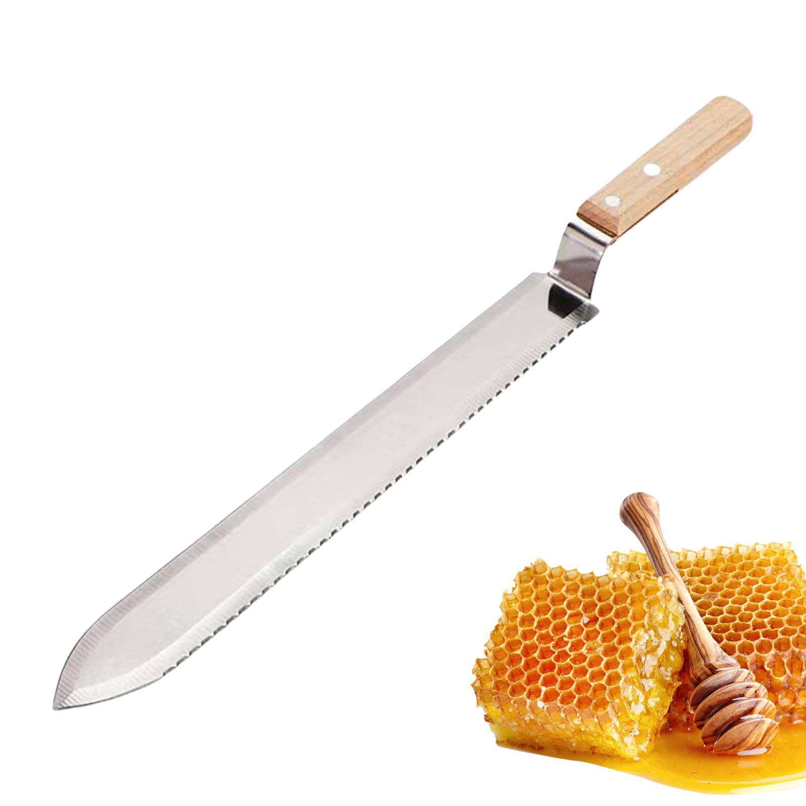 Couteau À Désoperculer - Couteau À Désoperculer Le Miel | Couteau À Opercule Dentelé En Acier Inoxydable, Couteau À Nid D'abeille, Outil Pour La Récolte Et L'extraction Du Miel