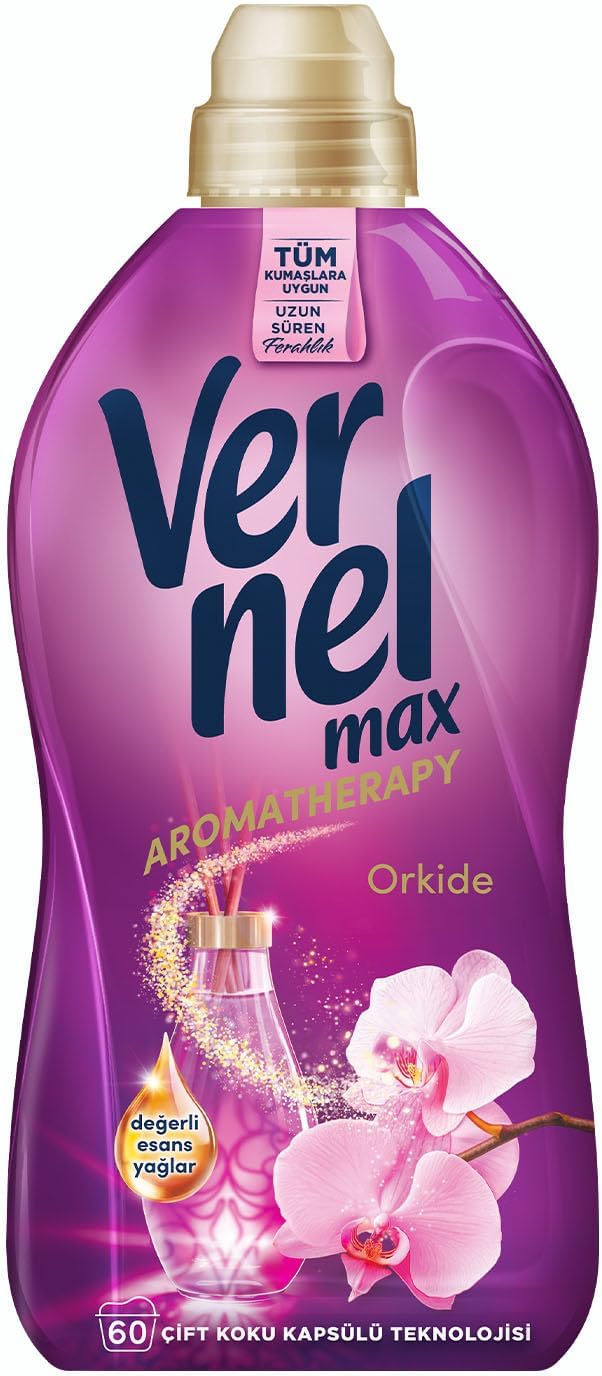 Vernel Max Orkide Kokulu 60 Yıkama Konsantre Çamaşır Yumuşatıcısı (1 x 1440 mL)