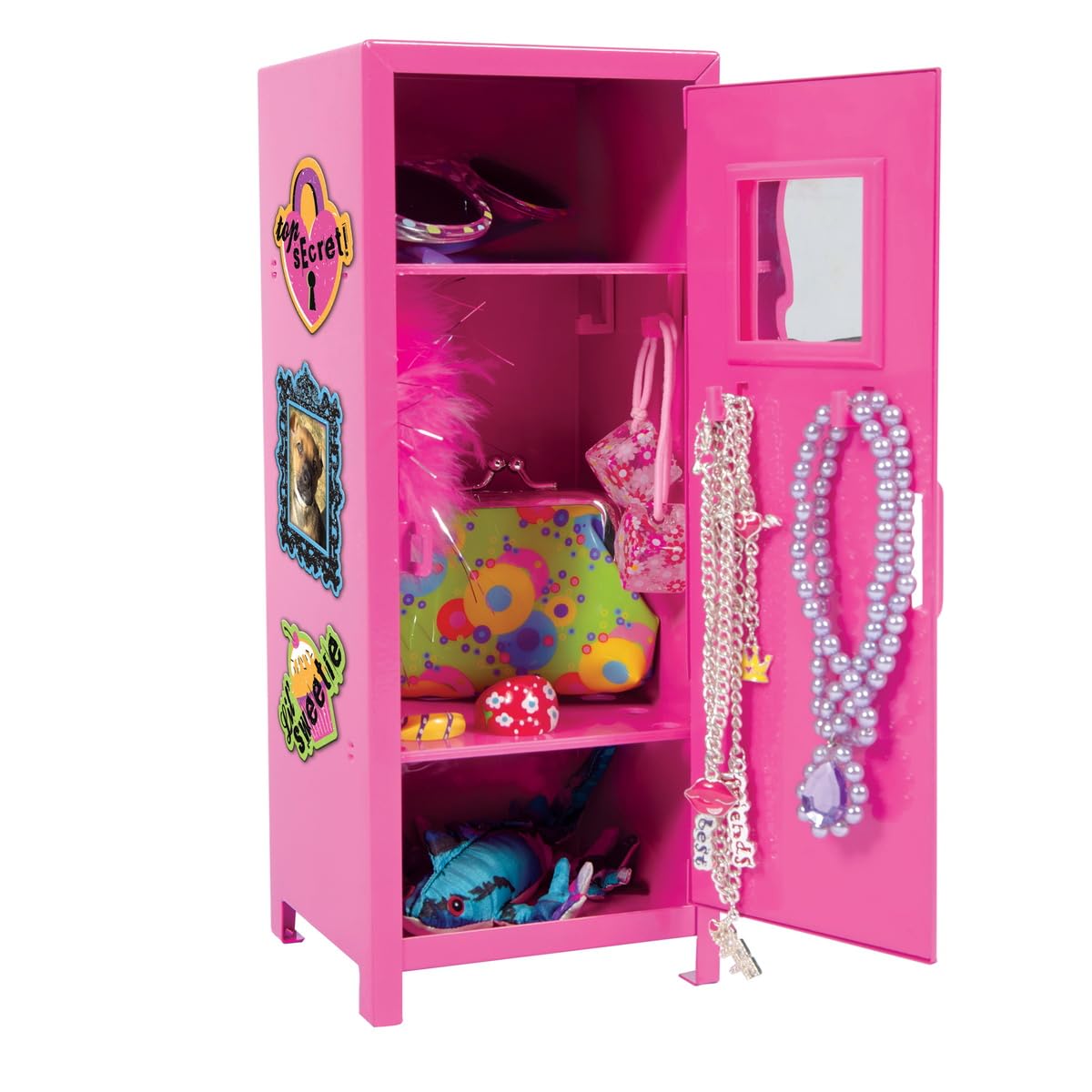 Amazon.com: Schylling Girls Talk Pink Mini Locker - 11.25