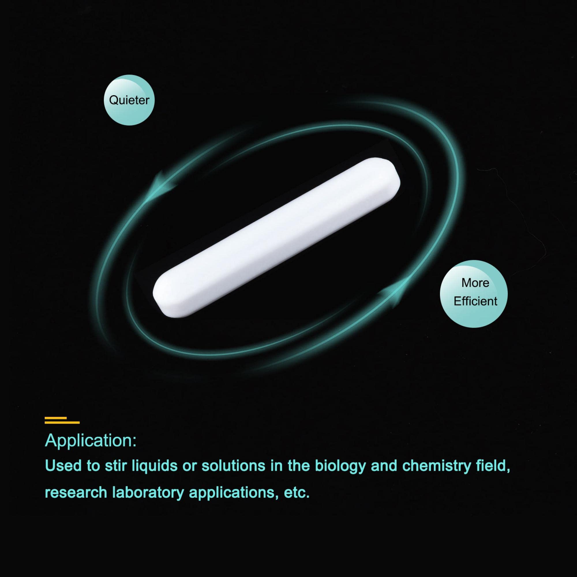 Barre D'Agitation Magnétique Olive 45mm X 15mm PTFE - Aimant Mélangeur Laboratoire Chimie Biologie