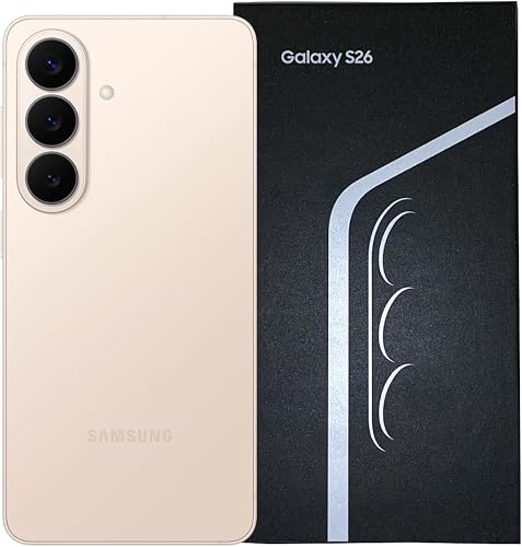 Samsung Galaxy S26 5G (UK Version) SM-S942B 256GB Storage 12GB RAM Android 16 Factory Unlocked Smartphone (Pink Gold)
