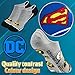 DC Comics Socks for Boys Liner No Show Socks 5 Pack Soft Stretchy Batman Superman The Flash Summer Sports School Casual (Multi, 12/5 US)