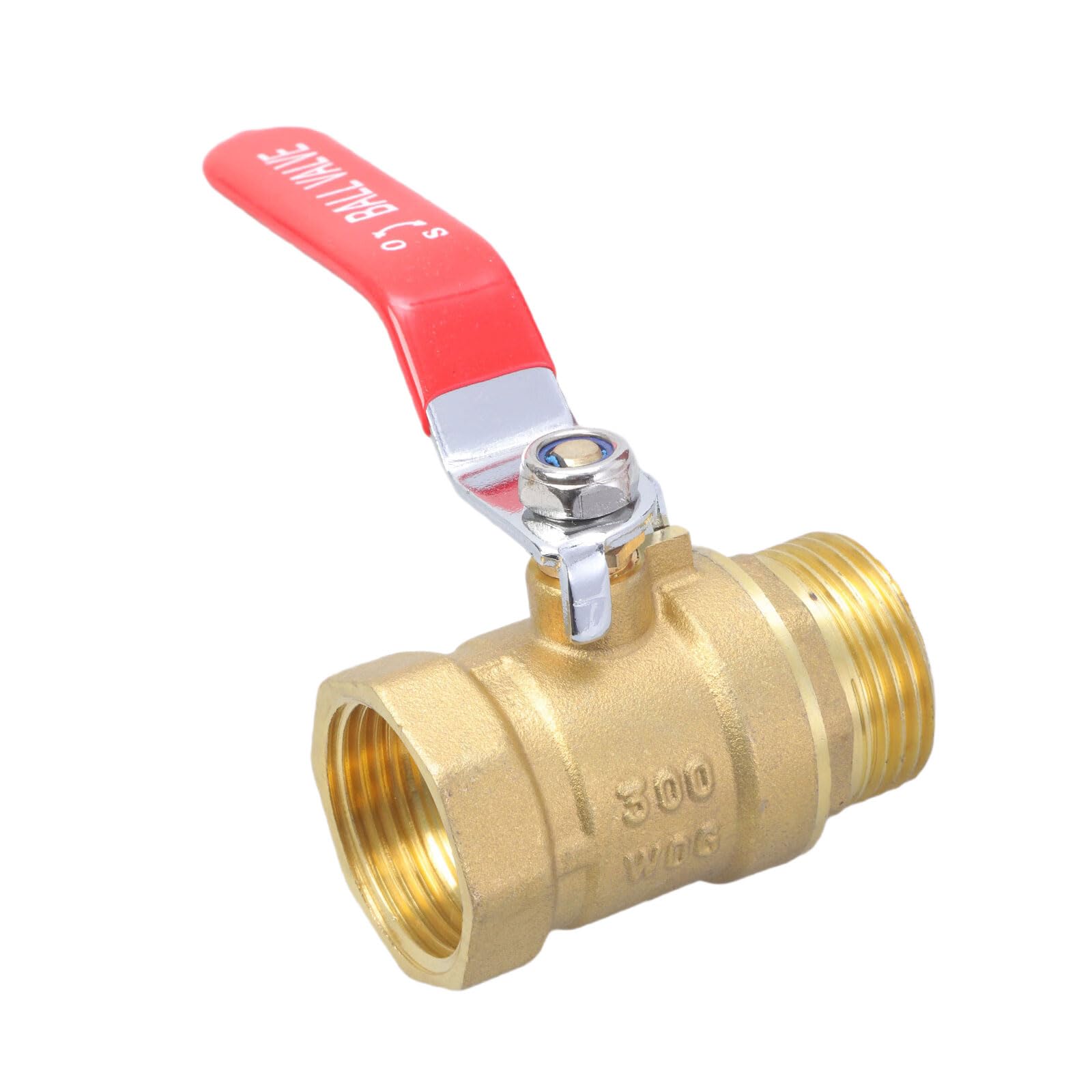 Kalttoy 1inch Male Female Thread Connector Brass Ball Valves Garden Hose Shut Close Valves Water Pipe Fitting Water Pipe Fittings Quick Connector Ball