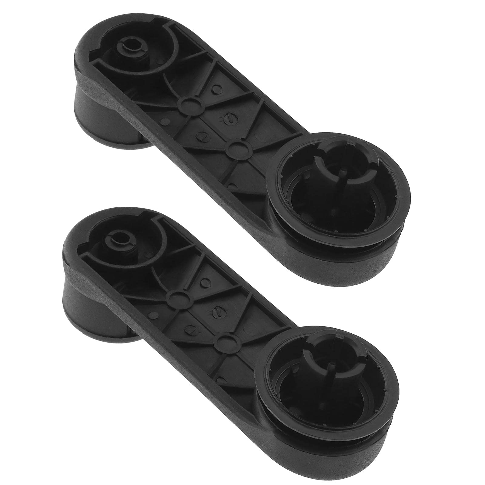 YINETTECH 2PCS Car Window Winder Handles 9160844 Compatible with Vivaro Movano A Master Trafic Car Interior Fittings Automotive Replacement Parts 116x37mm Black