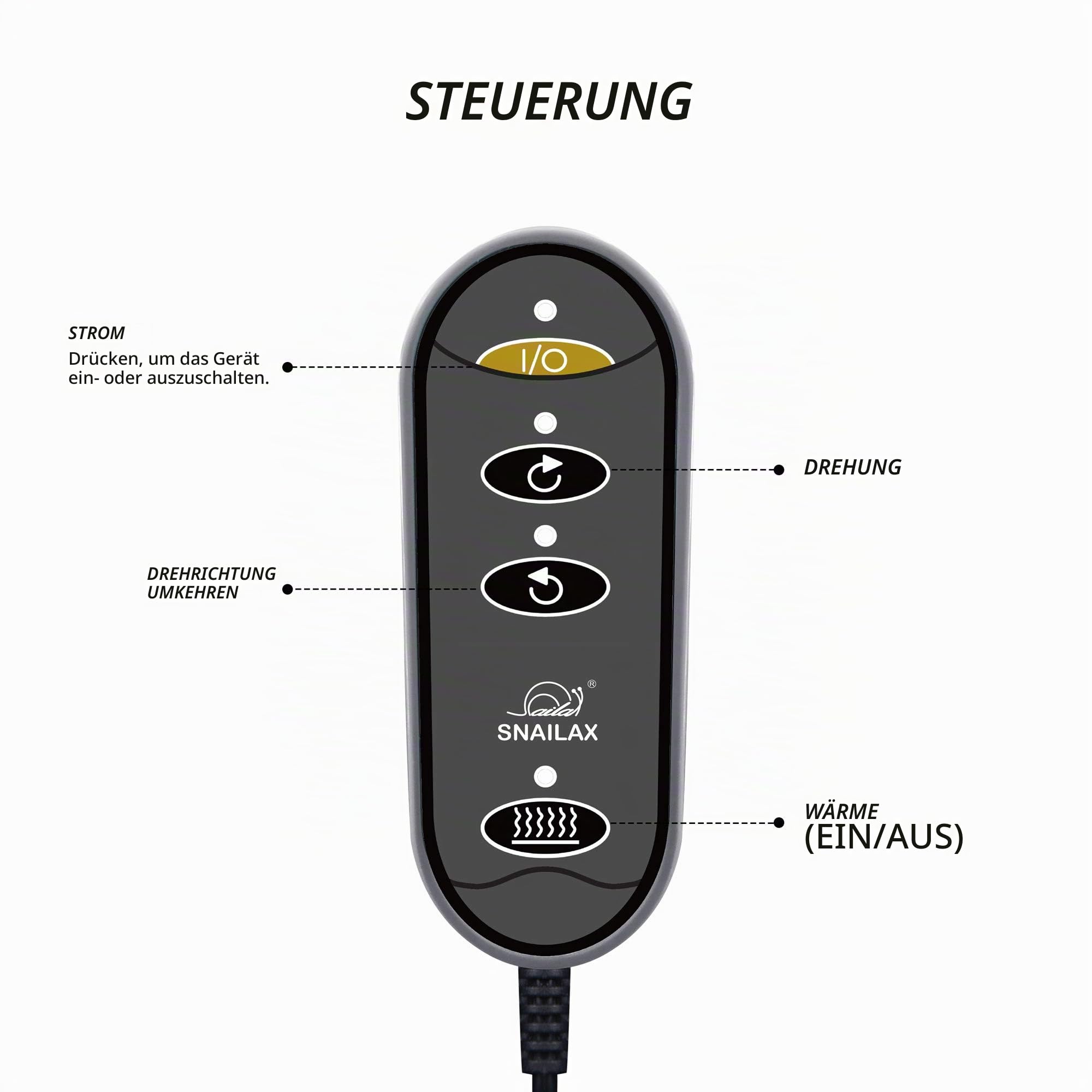 Snailax Elektrisch Shiatsu Fußmassagegerät mit Wärmefunktion, Geschenke für Männer Frauen Mama Papa, Fußwärmer, 2-in-1 Kneading Fussmassage oder Rückenmassagegerät